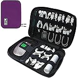 Luxtude Electronics Organizer, Cord Organizer Travel, Portable Tech Bag, Travel Cable Case, Travel Essentials for Cord Storag