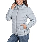 Little Donkey Andy Women's Lightweight Puffer Jacket Hooded Windproof Winter Coat