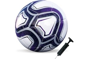 JACKBOOM Soccer Ball Size 5 for for Youth & Adult,Kids,Soccer Ball with Pump,Training Soccer Ball for Kids 8-12,Match Footballs Soccer Balls Indoors & Outdoors Boys Game