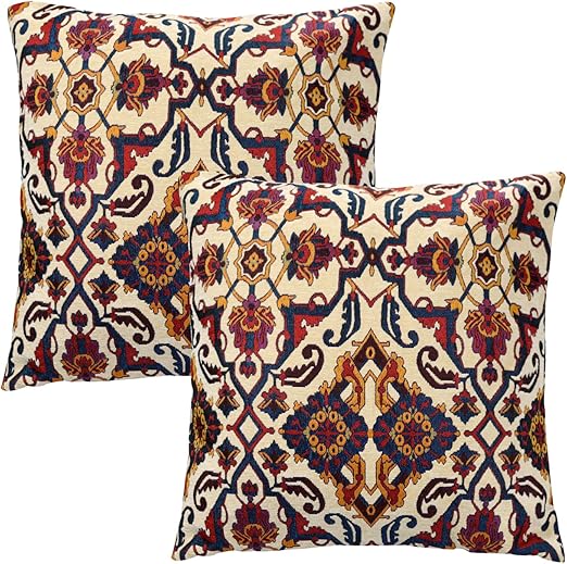 Amazon Com Softta Boho Throw Pillow Covers 26 X 26 Inch Pack Of 2
