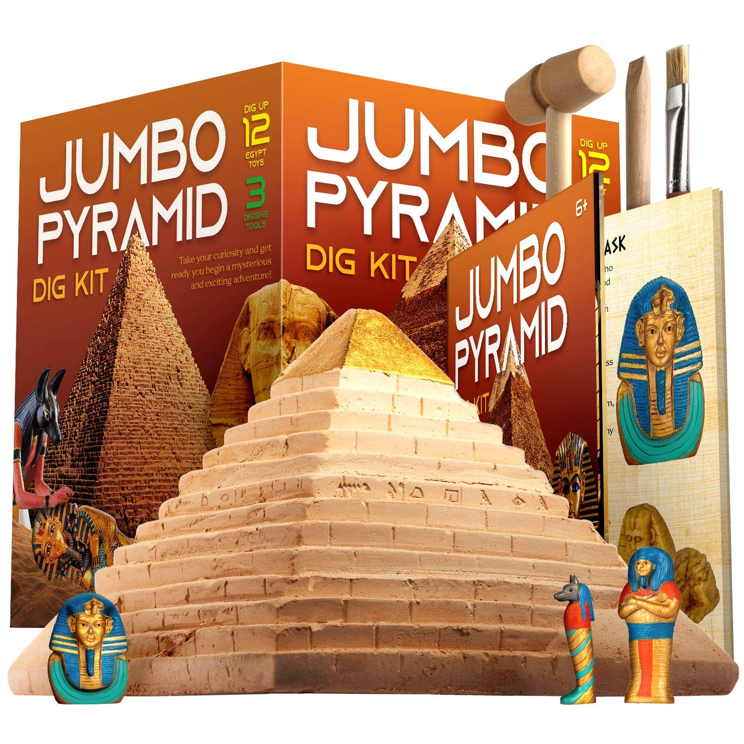 Ancient Egypt Excavation Kits for Kids - Kids Gifts - Stem Toys Age 6 7 8 9 10 - Educational Science Kits for 6+ Year Olds Boys & Girls