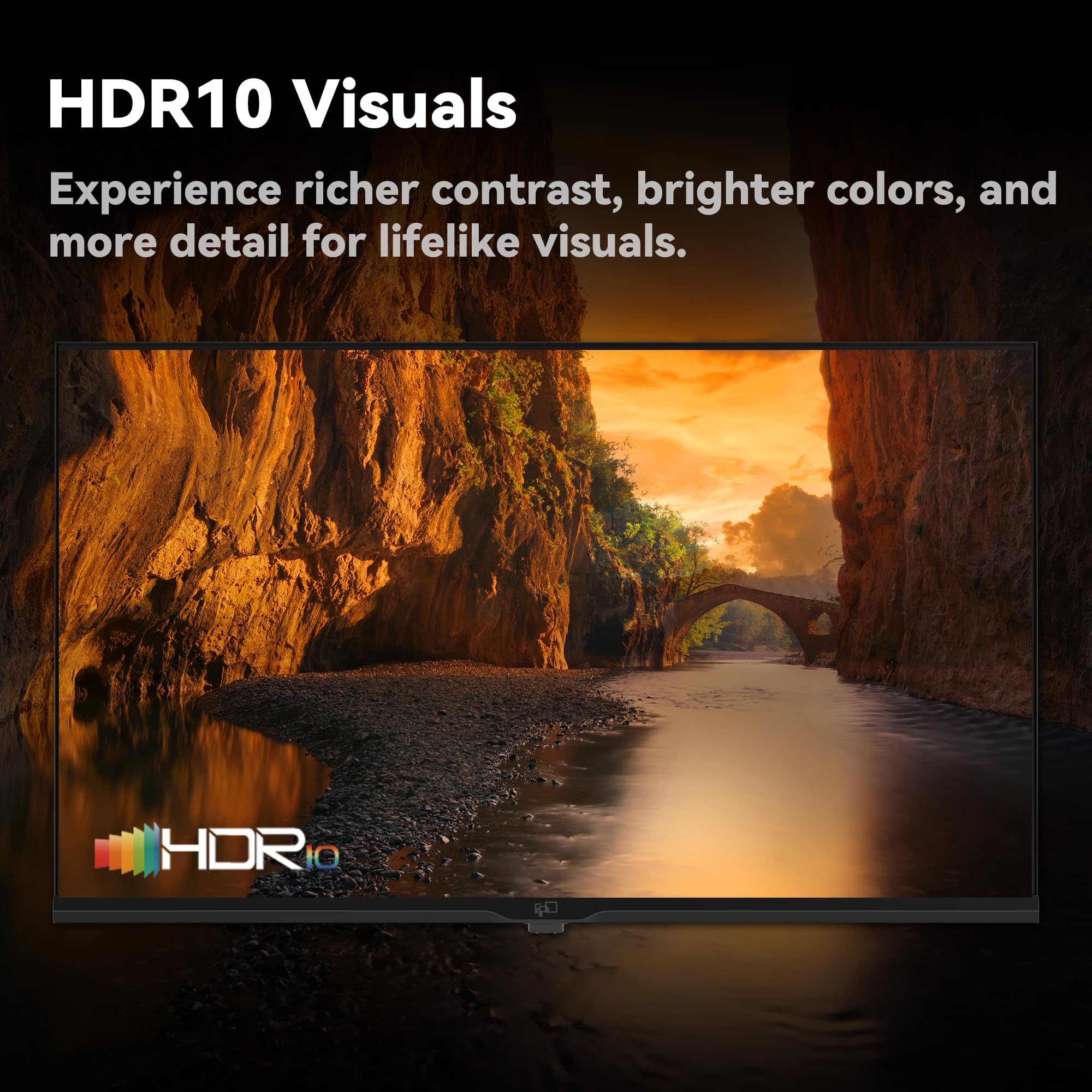 FPD 40 Inch Tizen OS Smart TV 1080p Full HD Compatible with Samsung TV Plus, Dolby Audio, HDR 10, HDMI, Voice Control, WiFi, Bluetooth, Built-in Miracast, Flat Screen Television (AT40-P1, 2025)