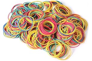 ZZJMCH 500Pcs 1.5in Color Rubber Bands Stretchable Rubber Elastics Bands General Purpose Elastic Stretchable Bands Sturdy Rubber Bands for Home, Office, School, Stationery Supplies (Multi Color)