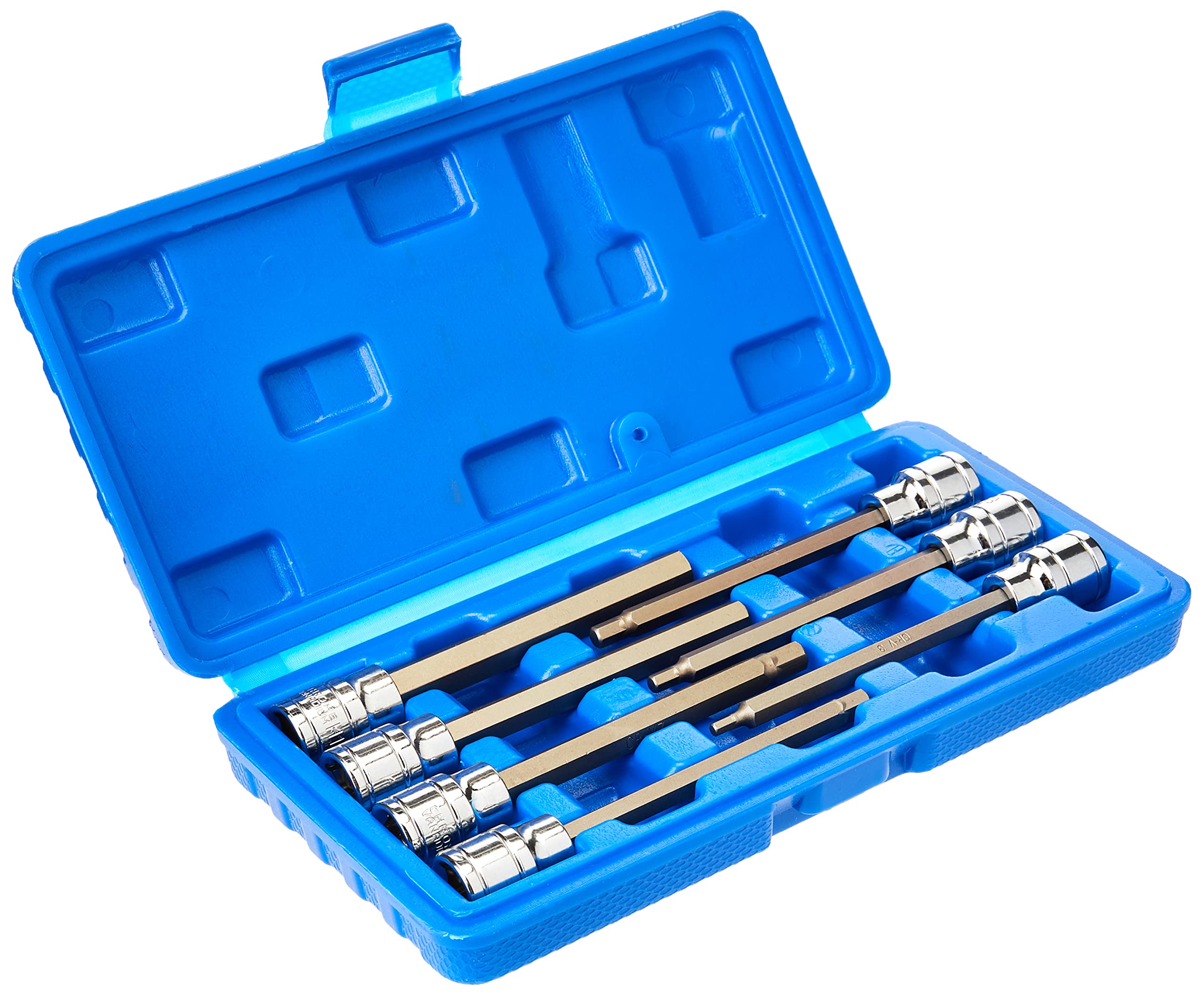 US PRO Extra Long Hex Bit Socket Set 3/8" Dr Allen Keys H3 4 5 6 7 8 10mm 1399