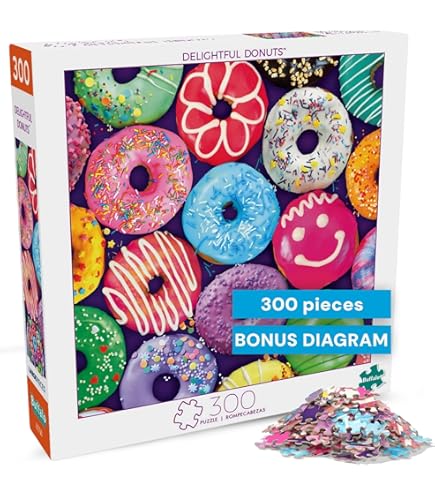 Amazon.com: MasterPieces 300 Piece EZ Grip Jigsaw Puzzle - Donut