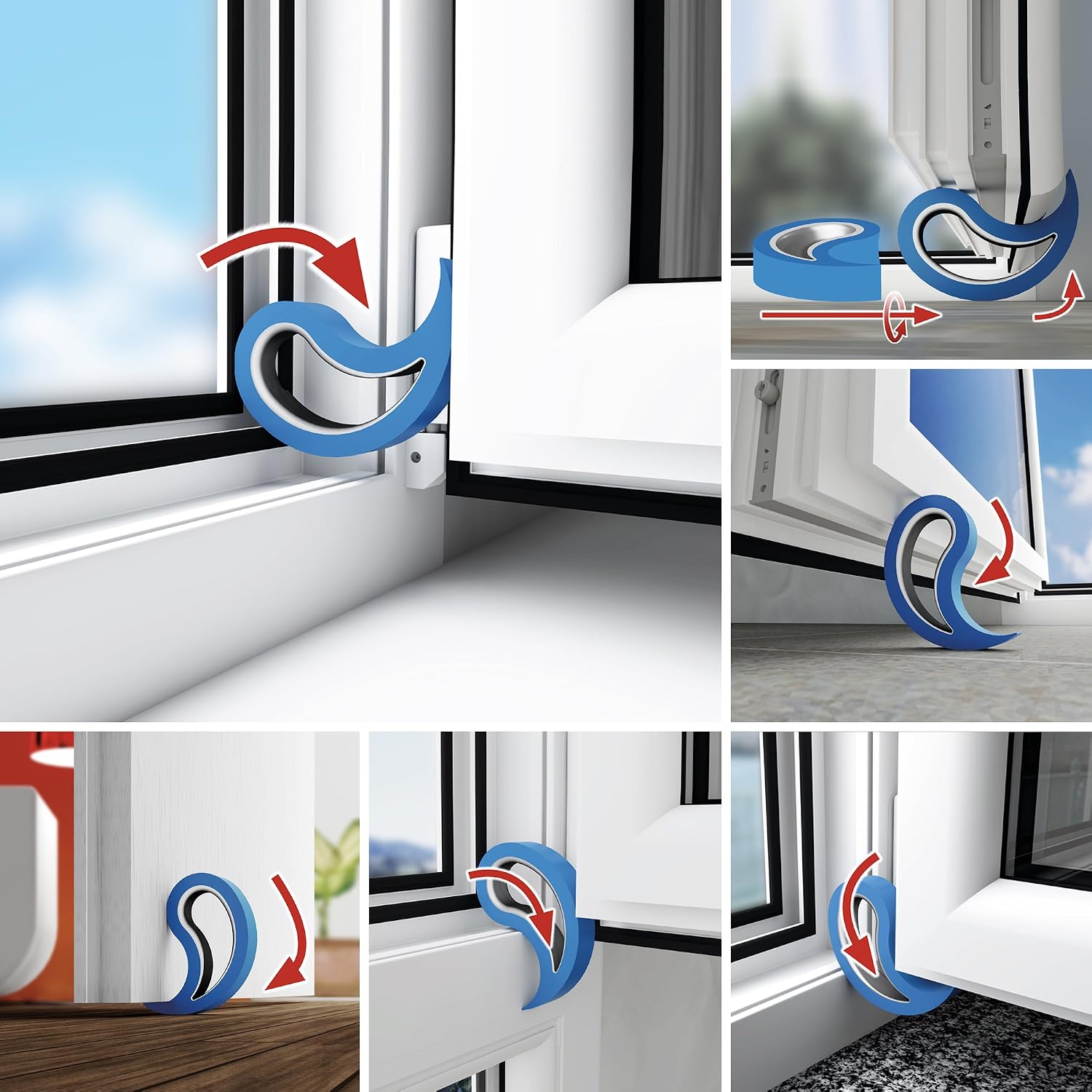 Stoppy, Stoppi, doorstopper, windowstopper, Stopper, Set of 12 Available in 4 Variations (Colorful), 12 Pack - Image 5