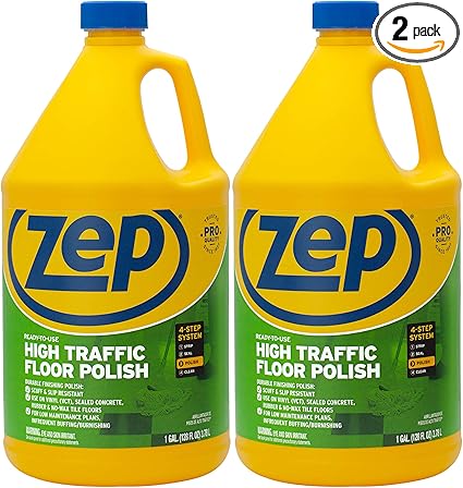 Amazon Com Zep High Traffic Floor Polish 128 Ounce Zuhtff128