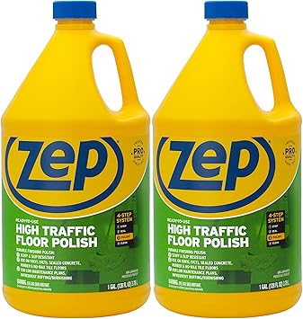 Zep High Traffic Floor Polish 128 Ounce Zuhtff128 Pack Of 2