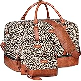 IBFUN Weekender Bags for Women, 21" Weekender Travel Bag, Travel Duffle Bag with Shoe Compartment Carry on Overnight Duffel Bag for Weekend Travel Business Trip, 3PCS