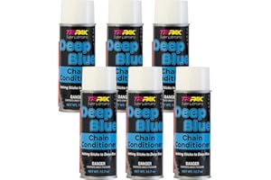 TRIPAK Deep Blue Chain Conditioner - Advanced Chain Care and Maintenance Formula for Anti-Wear and Corrosion Protection (6 Pack)