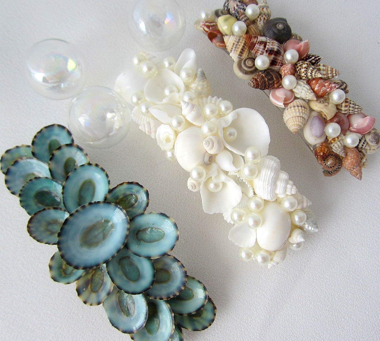 Beach Wedding Seashell Hair Barrette Shell Hair