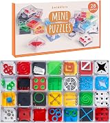 The Twiddlers 28 Mini Maze Puzzle Cubes Set 4cm Educational Fidget Toys