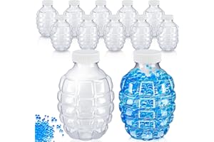 Newtay 12 Pcs Water Gel Ball Blaster Gun Accessories Splatter Ball Gun Refill Ammo Plastic Hopper Gel Bead Subpackage Bottle for Kids Christmas Party Gifts Outdoor Game Store 50000 Unsoake