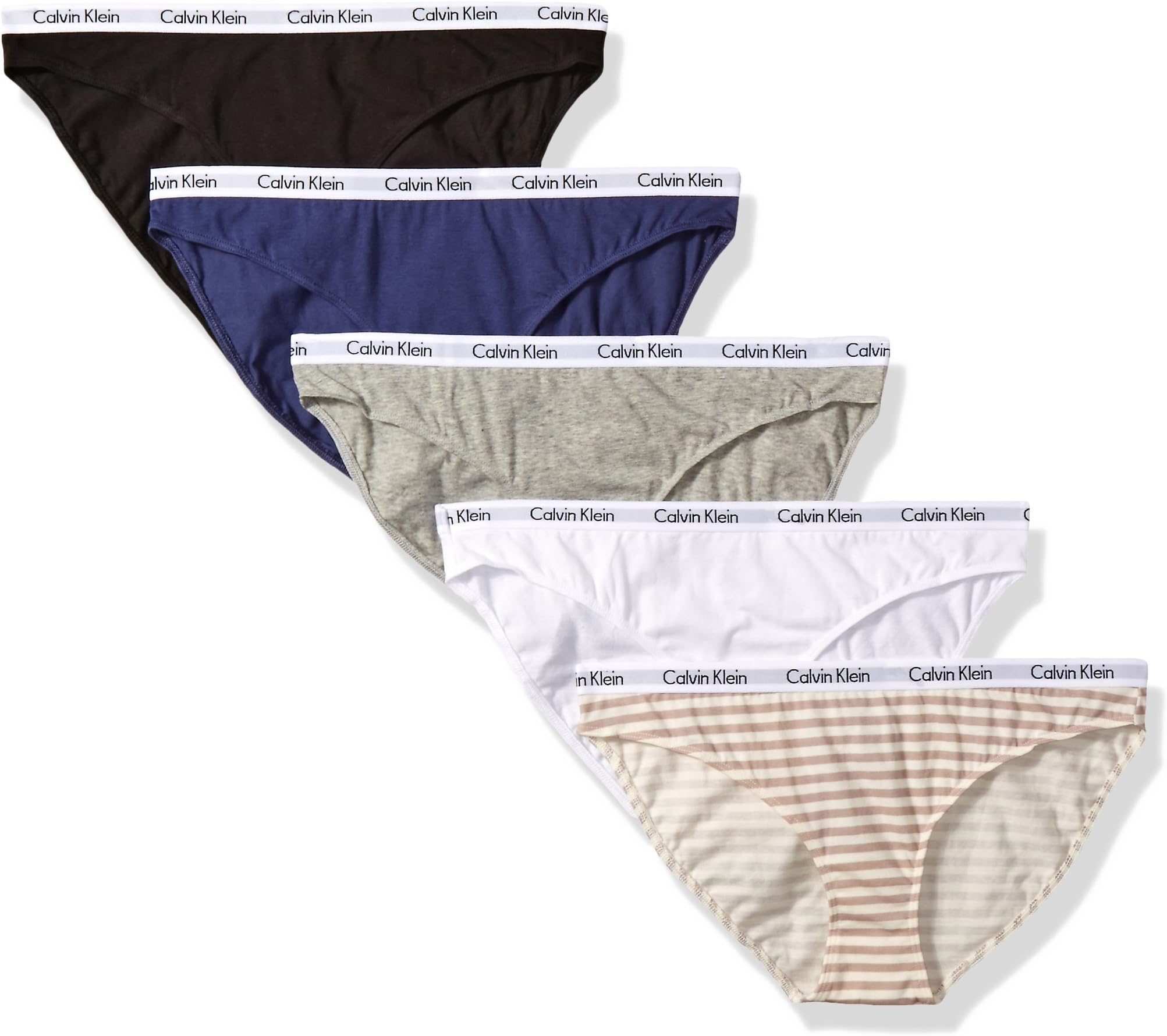 Calvin Klein Women's 5 Pack Carousel Bikini Panty