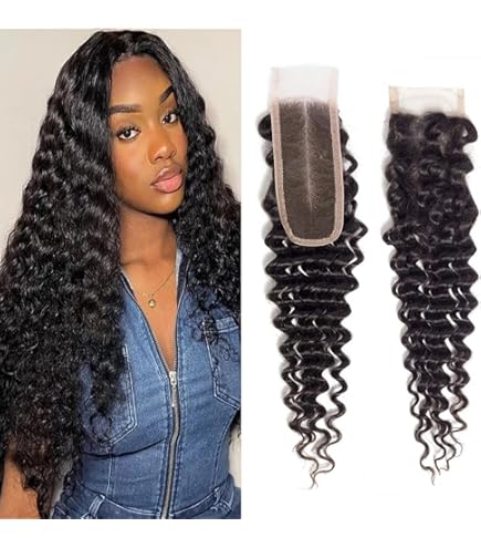 Amazon.com : KAFEIER Deep Wave Closure Hd 2x6 Lace Closure Human