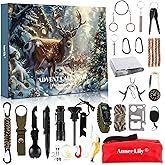 Survival Kit Advent Calendar for Men - Survival Tools Advent Calendar for Adult Teen 24 Days Christmas Countdown - 2025 Xmas Holiday Surprise Gifts for Outdoor Enthusiasts