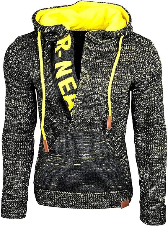 Amazon パーカー メンズ 長袖 秋服 メンズ 冬服 フード付き フロントポケット スウェットパーカー 切り替え おしゃれ プルオーバー コントラストカラー パーカー メンズ カラーマッチング ハーフジップ ジャケット 耐摩耗 防風 防寒 トレーナー パーカー 通販