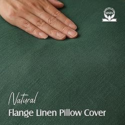 Foindtower Set of 2, Decorative Linen Soild Throw