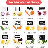 Fullstar 12-in-1 Pro Vegetable Chopper & Mandoline Slicer White view 4