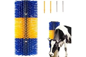 LEADGOODS Scratch Brushes and Full Massage Kit for Livestock - Relieve Itching on Cattle, Horses, Goats, Sheep, and Pigs