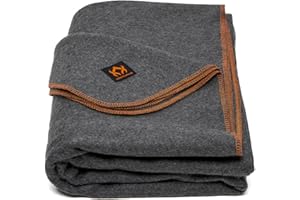 Arcturus Military Wool Blanket - Warm, Thick, Washable - Great for Outdoors, Camping, Stadium Blanket, Picnics, Travel - Car & Bushcraft Survival Kits