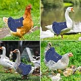 Petyoung 3PCS Chicken Saddles Hen Aprons Blue Denim Poultry Protector view 5