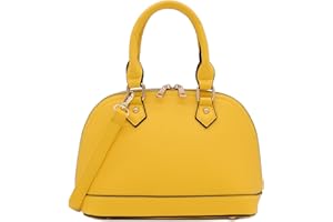 FASHIONPUZZLE Zip-Around Saffiano Classic Dome Satchel