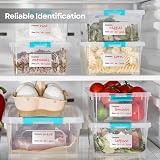 Drawlish Freezer Labels 300 6x3 cm White Sticky Labels Oil & Water Resistant view 6