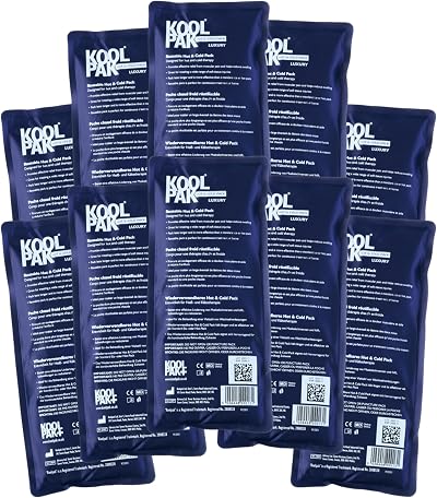 Koolpak Hot and Cold Gel Packs Reusable 12x29cm Pack of 10