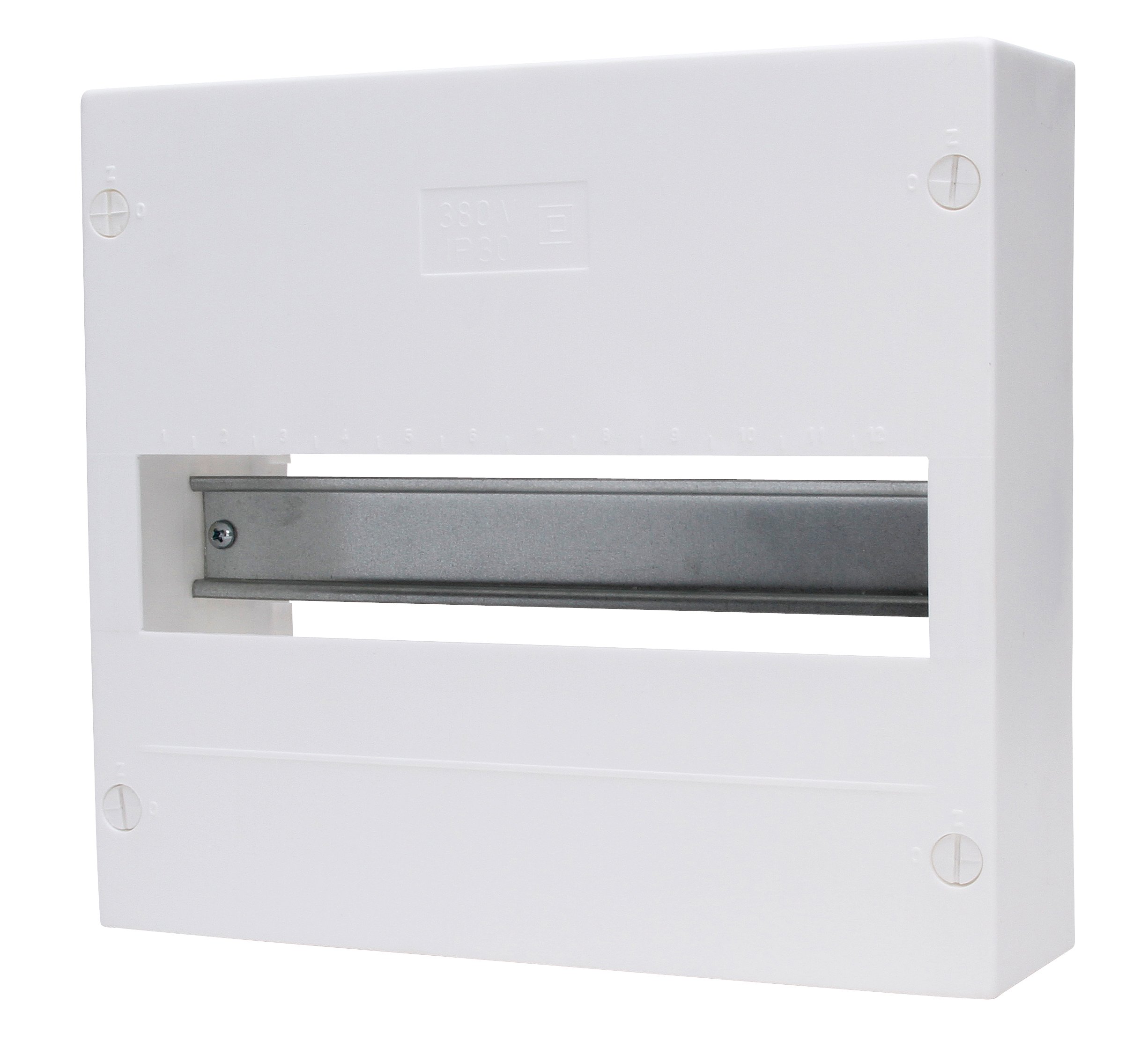 Kopp Flush-mounted Distribution Box for without Door Row, 12 Pole, Set of 1, White 344610006