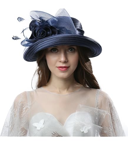 GLAKJGIY Women Derby Church Hat Tea Party Wedding Bucket 