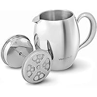 Cafetiere French Press Coffee Maker by VeoHome - Unbreakable and keeps coffee hotter for a long time thanks to its…