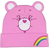 Care Bears Embroidered Face Belly Badges 3D Ears Cuff Knit Adult Beanie