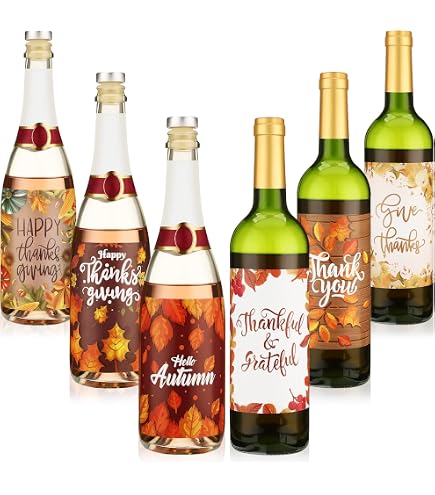 URROMA Easter Wine Bottle Labels - 45pcs Party Stickers For Wine Bottles, Gift Boxes & Easter Decorations - View #6