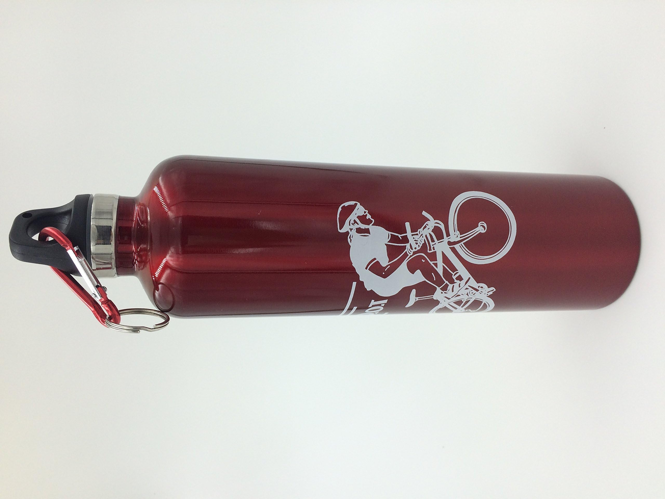 iLifer Insulated Double Wall Stainless Steel Narrow Mouth 750ml Bike Water Bottle Red