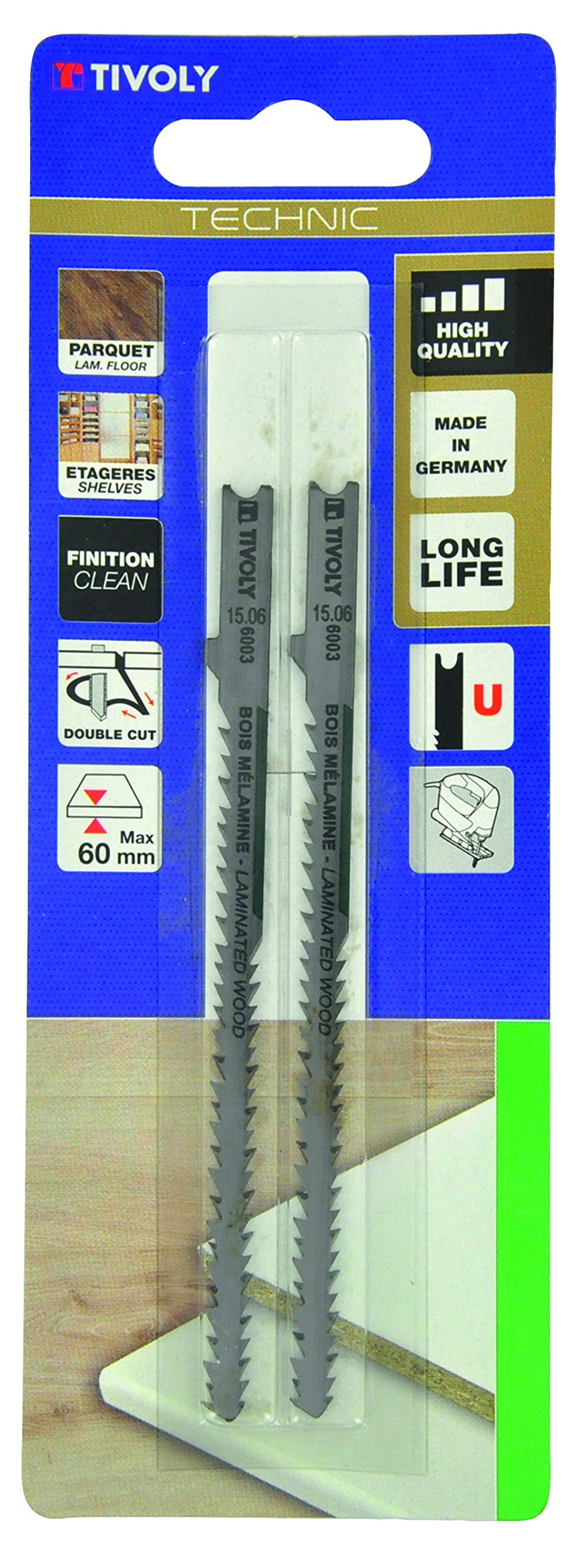 Tivoly XT505326003 Saw Blades, Grey, Set of 2