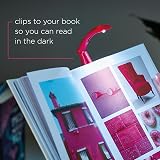 IF Really Tiny Book Light Pink – Clip On Reading Lamp with Batteries view 3