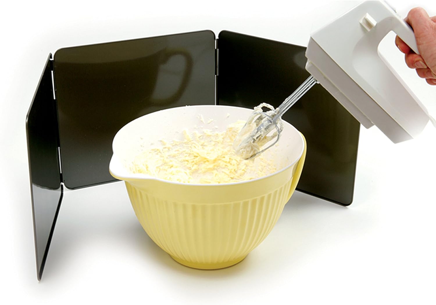 Norpro Non-Stick Splatter Guard, Silver, 10in/25.5cm x 9in/23cm - Image 4