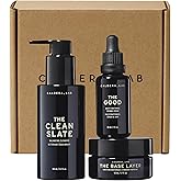 Caldera + Lab Men’s Skincare Set – The Regimen Rich: Cleanser, Moisturizer & Night Serum | Hydrating, Firming & Smoothing | Niacinamide, Clean, All Skin Types