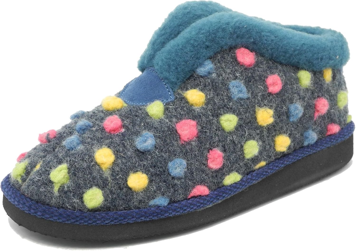 Sleepers Womens Ladies Lightweight Fur Knitted Boots Bootie Slippers