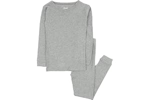 Leveret Kids Pajamas Boys & Girls Solid Colors 2 Piece Pajama Set 100% Cotton (Size 2-14 Years)