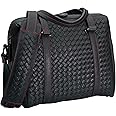 Vi Vante Calibre RS Hand Woven Leather Camera Bag Black w/Red Interior
