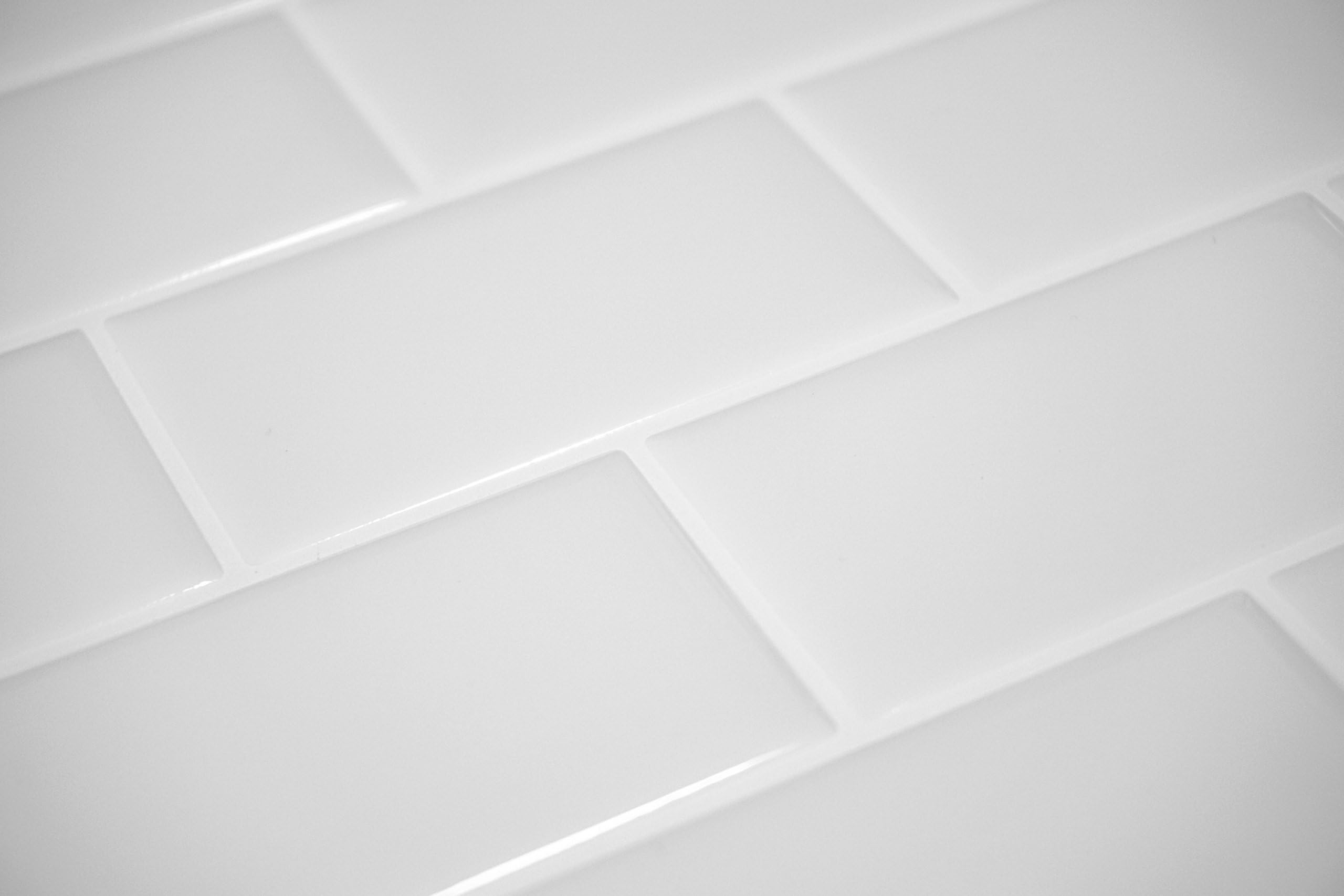 Appeal Tile Premium Peel & Stick Wall Tile - Subway White Grout (5 Pack)