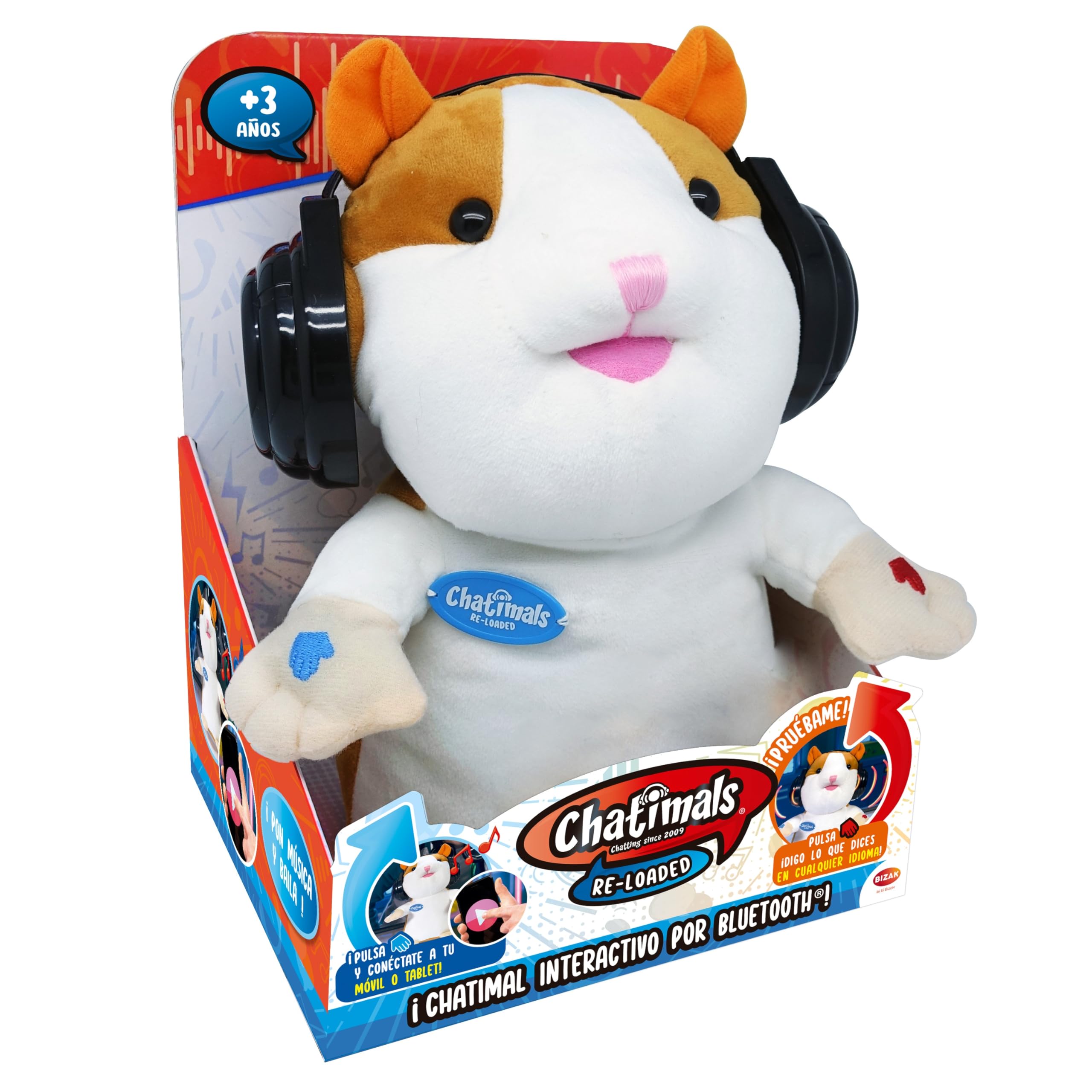 Bizak Chatimals Interactive Pet for Boys and Girls, Funny Hamster Repeating What You Say and Plays Music While Dancing 63070640