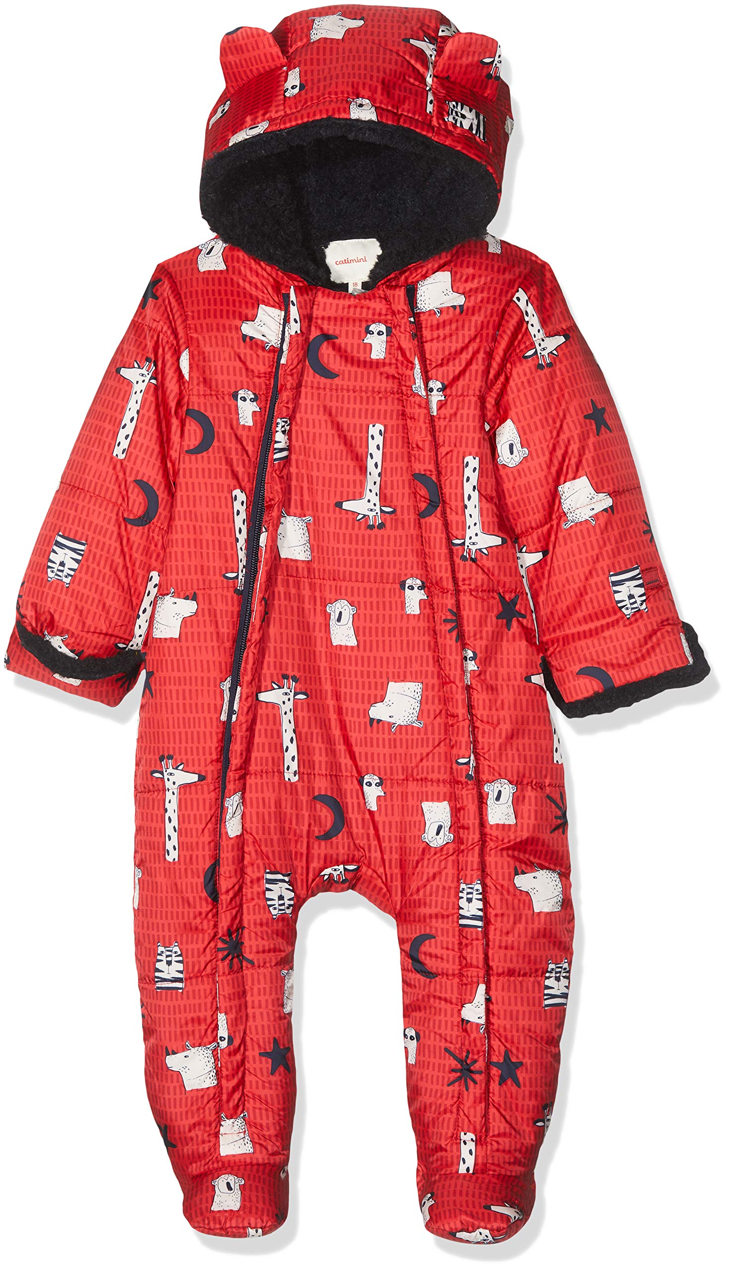 Catimini Baby Boys' Cp46000 Pilote Snowsuit, Red (Vermillion 36), 1-3 Months (Size: 3M)
