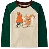 Gymboree Boys and Toddler Embroidered Graphic Long Sleeve Raglan T-Shirts