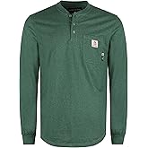 BOCOMAL FR Shirts 6oz Lightweight Flame Resistant Long Sleeve Henley Shirt Fire Retardant Workwear NFPA2112 CAT2