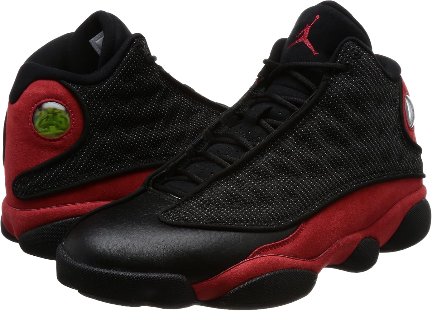 jordan retro 13 black white red