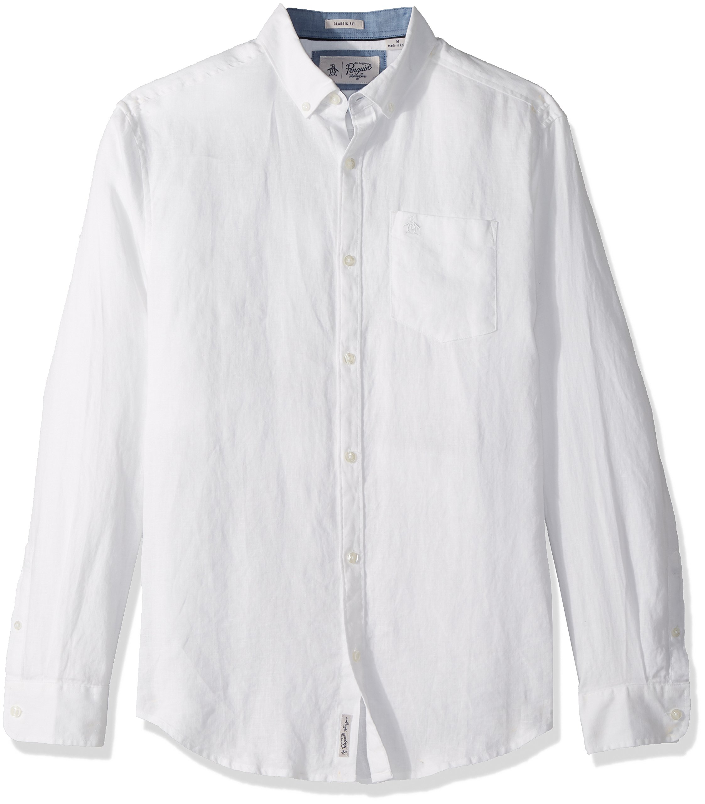 Long Sleeve Linen Shirt, Bright 
