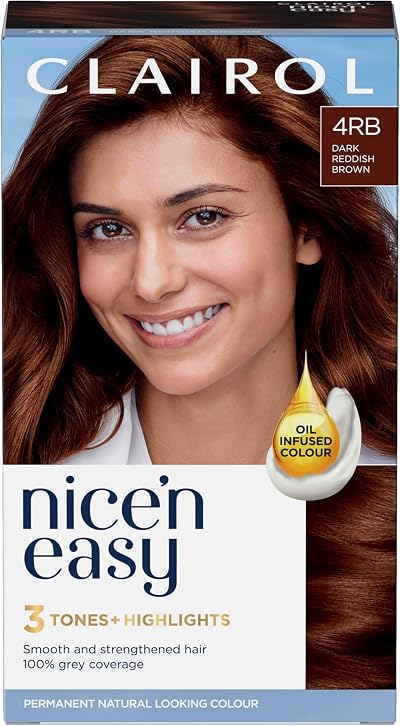 Clairol Nice'n Easy Crème Hair Dye 4RB Dark Reddish Brown Permanent